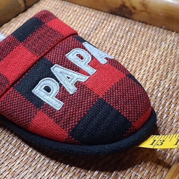 Dearfoams sz L (11-12) men's house slippers wool/ faux fur - Picture 7 of 8